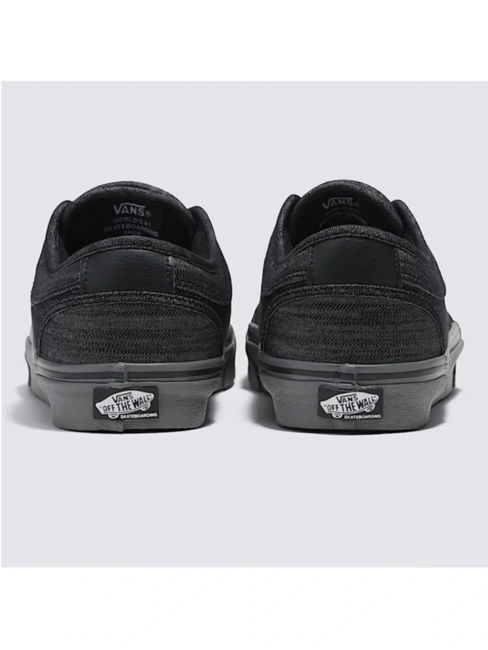 Vans Skate Chukka Low Shoe Black/ Grey Women 9.0 US Mens 7.5 US